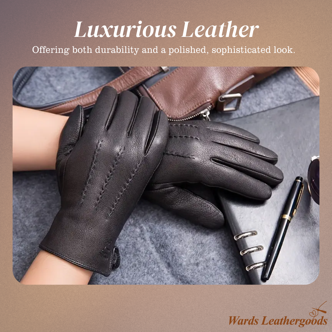 Henry | Deer Pattern Goatskin Winter Gloves for Men (BUY 1 GET 1 FREE)