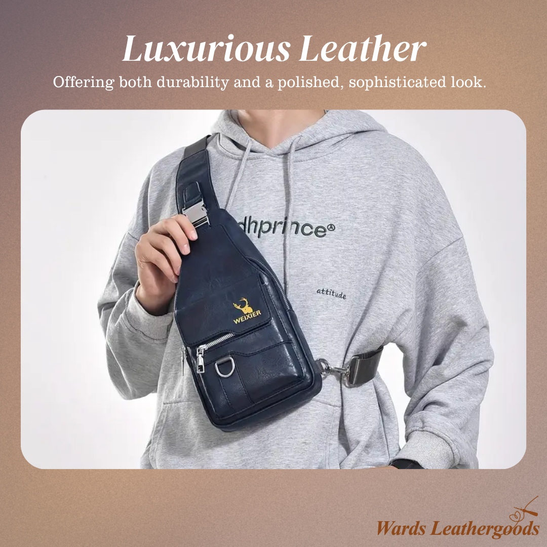 Daxton | Vertical Sling Bag with Secure Flap & Zips