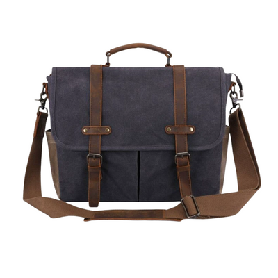 Bennett | Vintage Canvas Messenger with Leather Straps (BUY 1 GET 1 FREE)