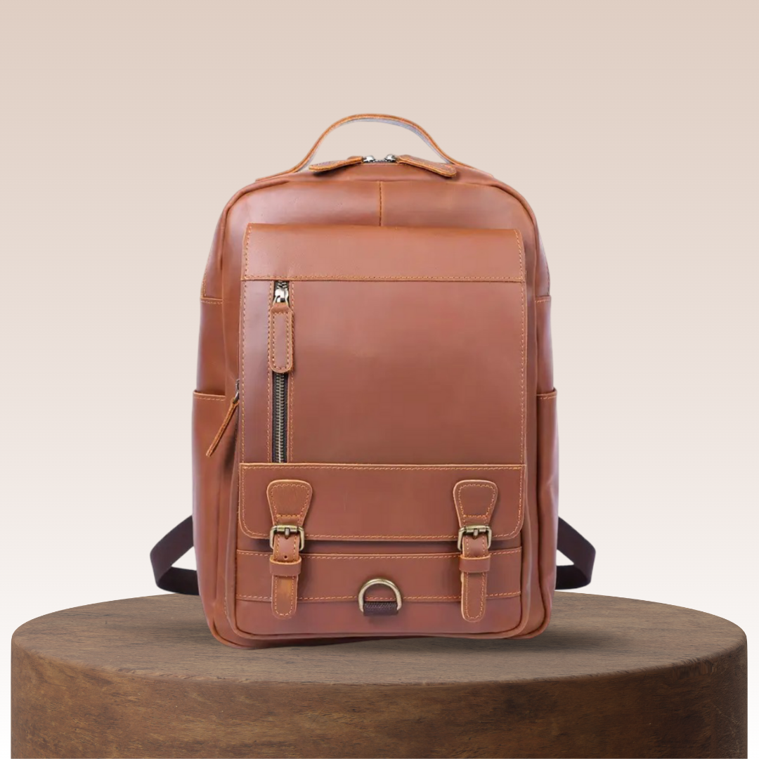 Mike | Vintage Buckle Leather | Backpack