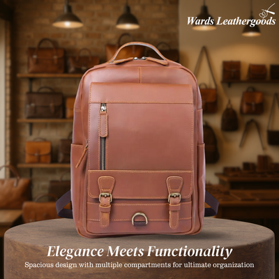 Mike | Vintage Buckle Leather | Backpack