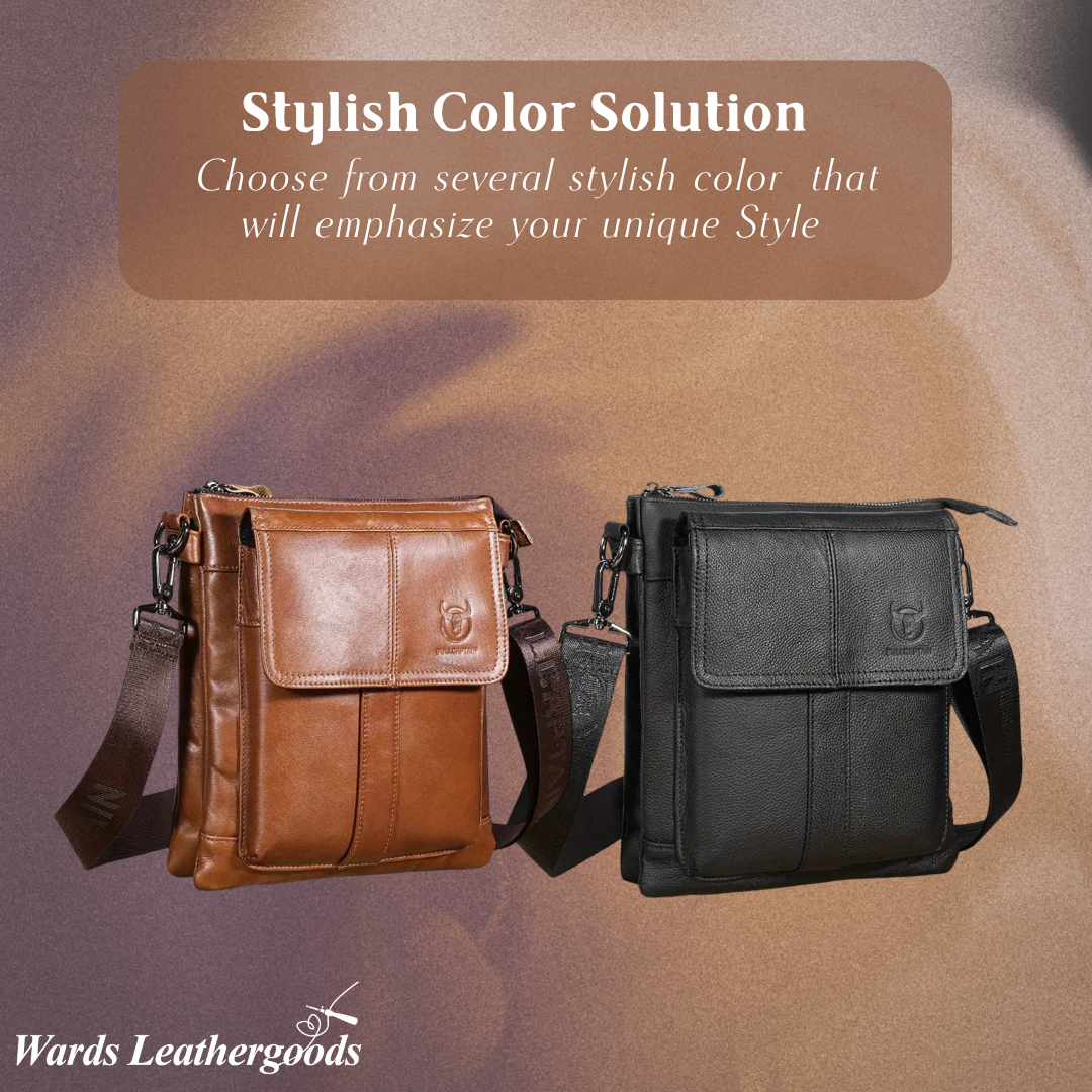 Colton | Slim Leather Crossbody with Flap Pocket Design (BUY 1 GET 1 FREE)