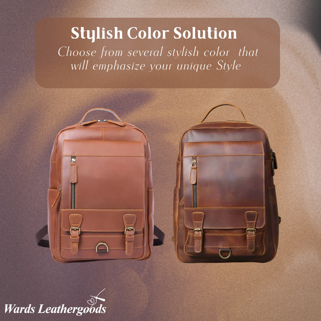 Mike | Vintage Buckle Leather | Backpack