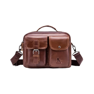 Grady | Classic Leather Shoulder Bag with Vintage Buckle Detail (BUY 1 GET 1 FREE)