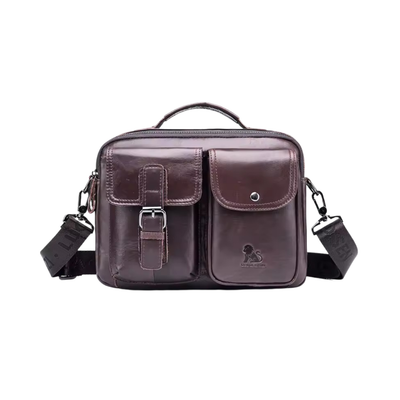 Grady | Classic Leather Shoulder Bag with Vintage Buckle Detail (BUY 1 GET 1 FREE)