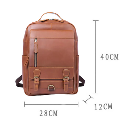 Mike | Vintage Buckle Leather | Backpack