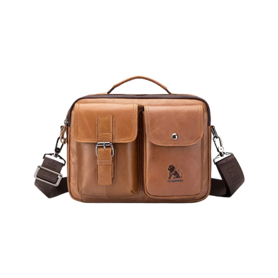 Grady | Classic Leather Shoulder Bag with Vintage Buckle Detail (BUY 1 GET 1 FREE)