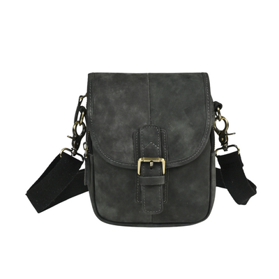 Nolan | Compact Leather Crossbody Pouch with Buckle Flap (BUY 1 GET 1 FREE)
