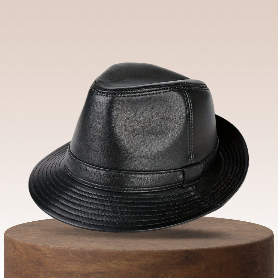 Timothy | Classic Leather Fedora Hat (BUY 1 GET 1 FREE)
