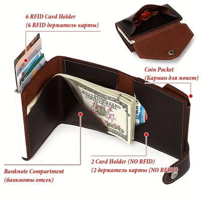 Mark | RFID Leather Money Clip | Wallet