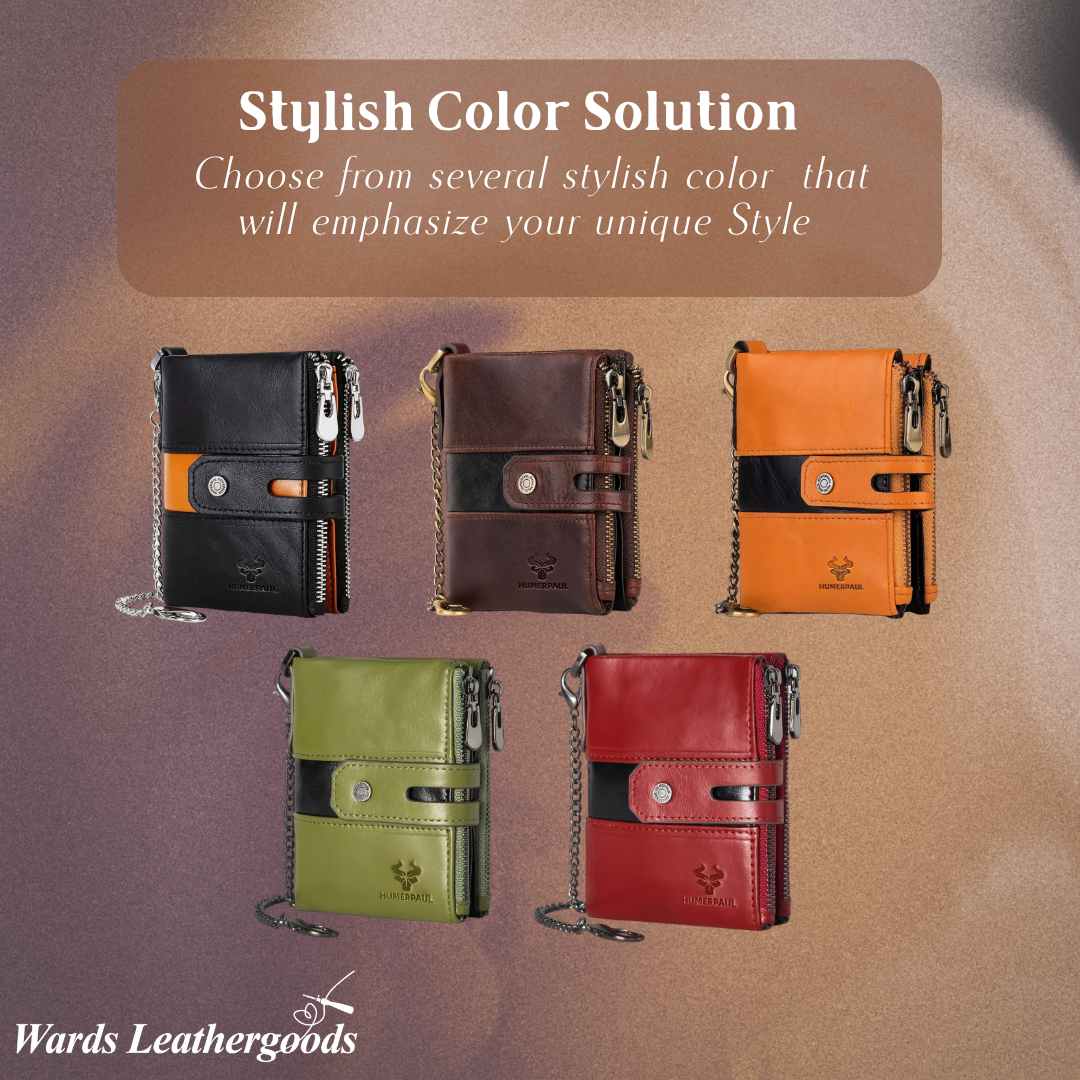 Roque | Leather Chain Strap with Multiple Compartments | Wallet (BUY 1 GET 1 FREE)