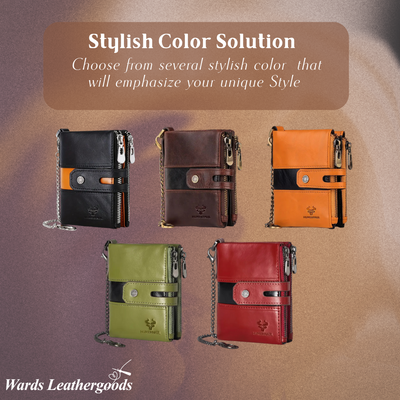 Roque | Leather Chain Strap with Multiple Compartments | Wallet (BUY 1 GET 1 FREE)