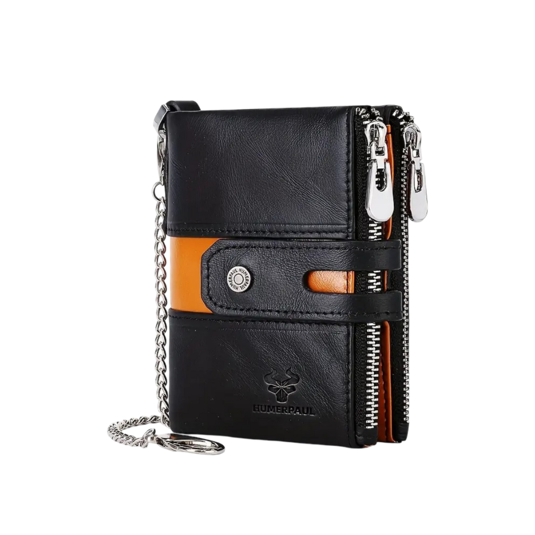 Roque | Leather Chain Strap with Multiple Compartments | Wallet (BUY 1 GET 1 FREE)