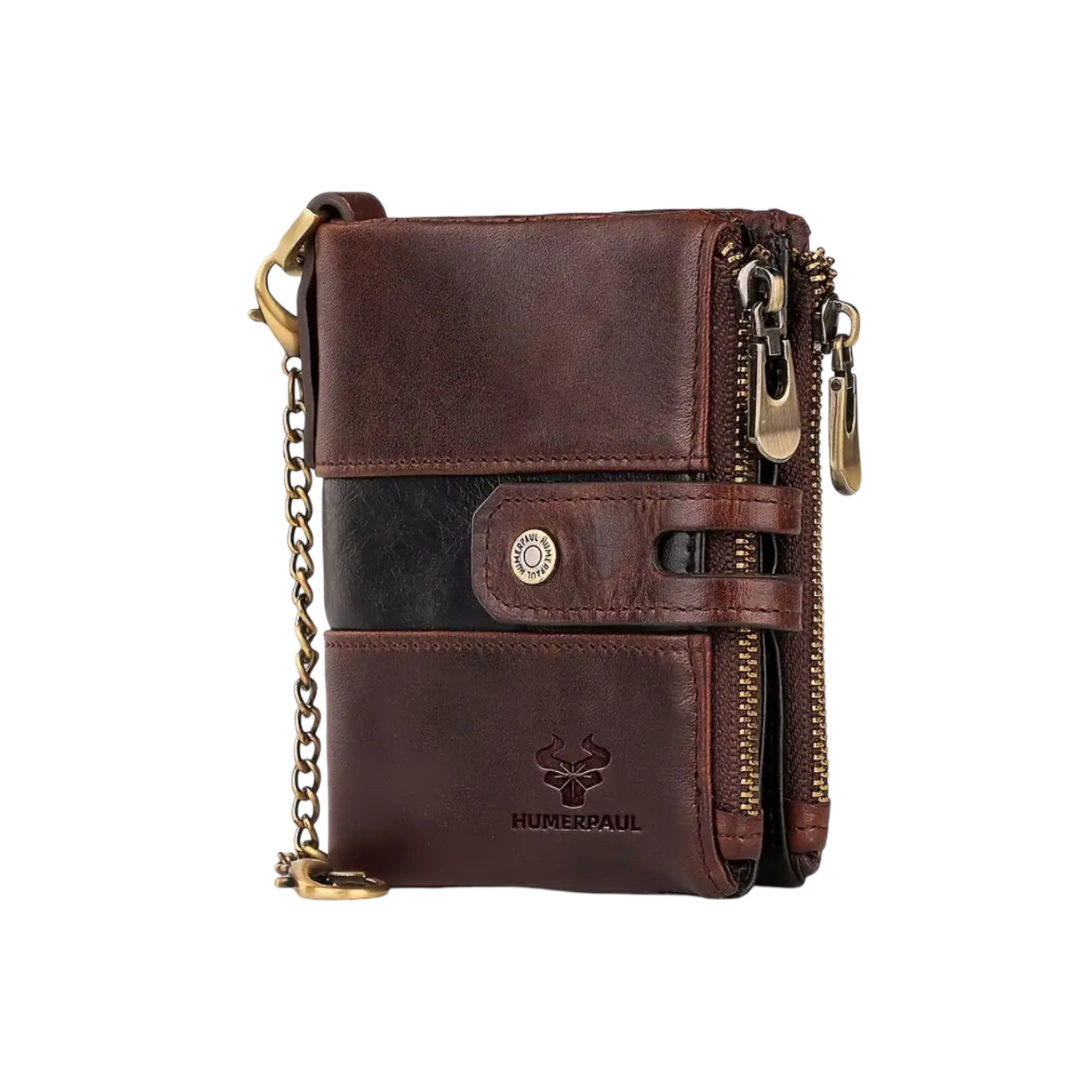 Roque | Leather Chain Strap with Multiple Compartments | Wallet (BUY 1 GET 1 FREE)