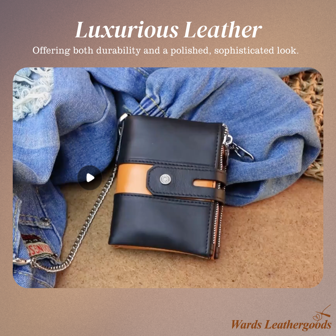 Roque | Leather Chain Strap with Multiple Compartments | Wallet (BUY 1 GET 1 FREE)