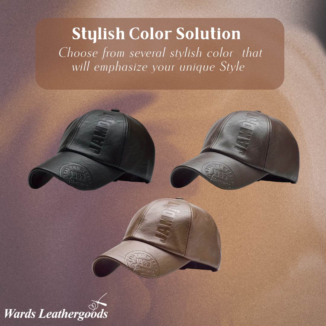 Daniel | Classic Leather-Style Baseball Cap for Men