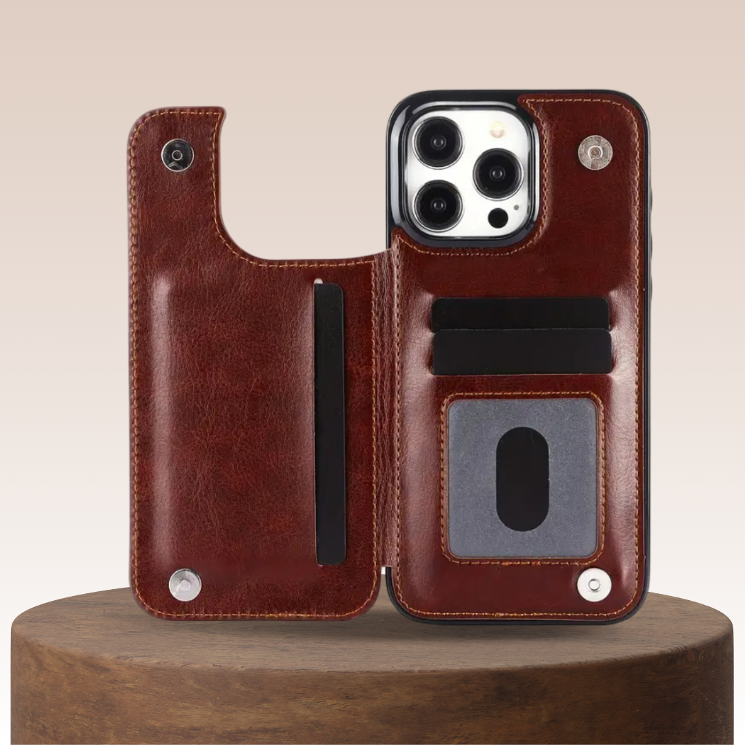 Preston | Magnetic Wallet Flip Phone Case for iPhone (BUY 1 GET 1 FREE)