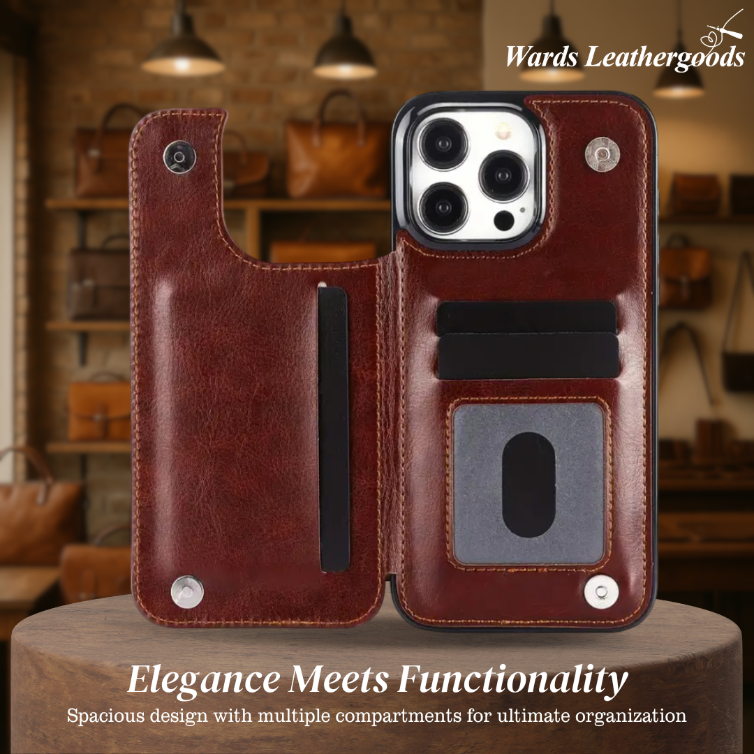 Preston | Magnetic Wallet Flip Phone Case for iPhone (BUY 1 GET 1 FREE)