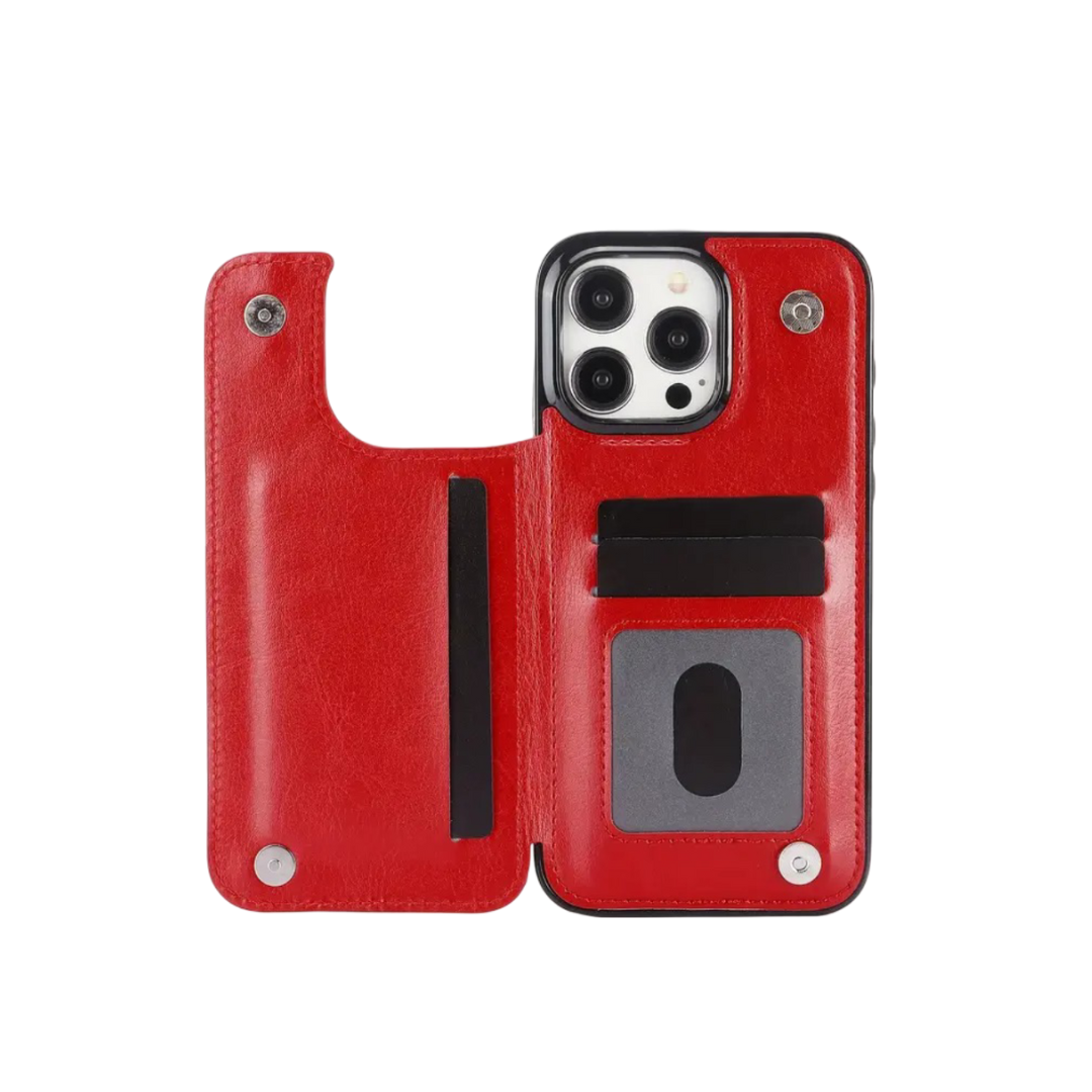 Preston | Magnetic Wallet Flip Phone Case for iPhone (BUY 1 GET 1 FREE)