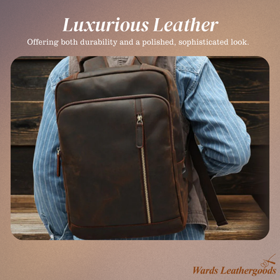 Josh | Men's Leather Professional Laptop | Backpack