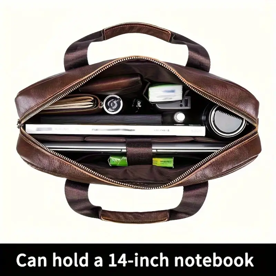 Jacob | Leather Spacious Briefcase | Messenger Bag