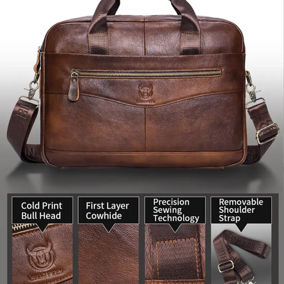 Jacob | Leather Spacious Briefcase | Messenger Bag