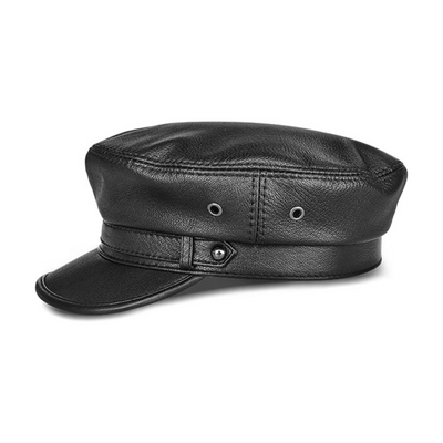 Arthur | Leather Fiddler Cap
