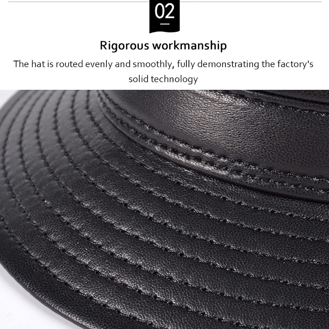 Timothy | Classic Leather Fedora Hat