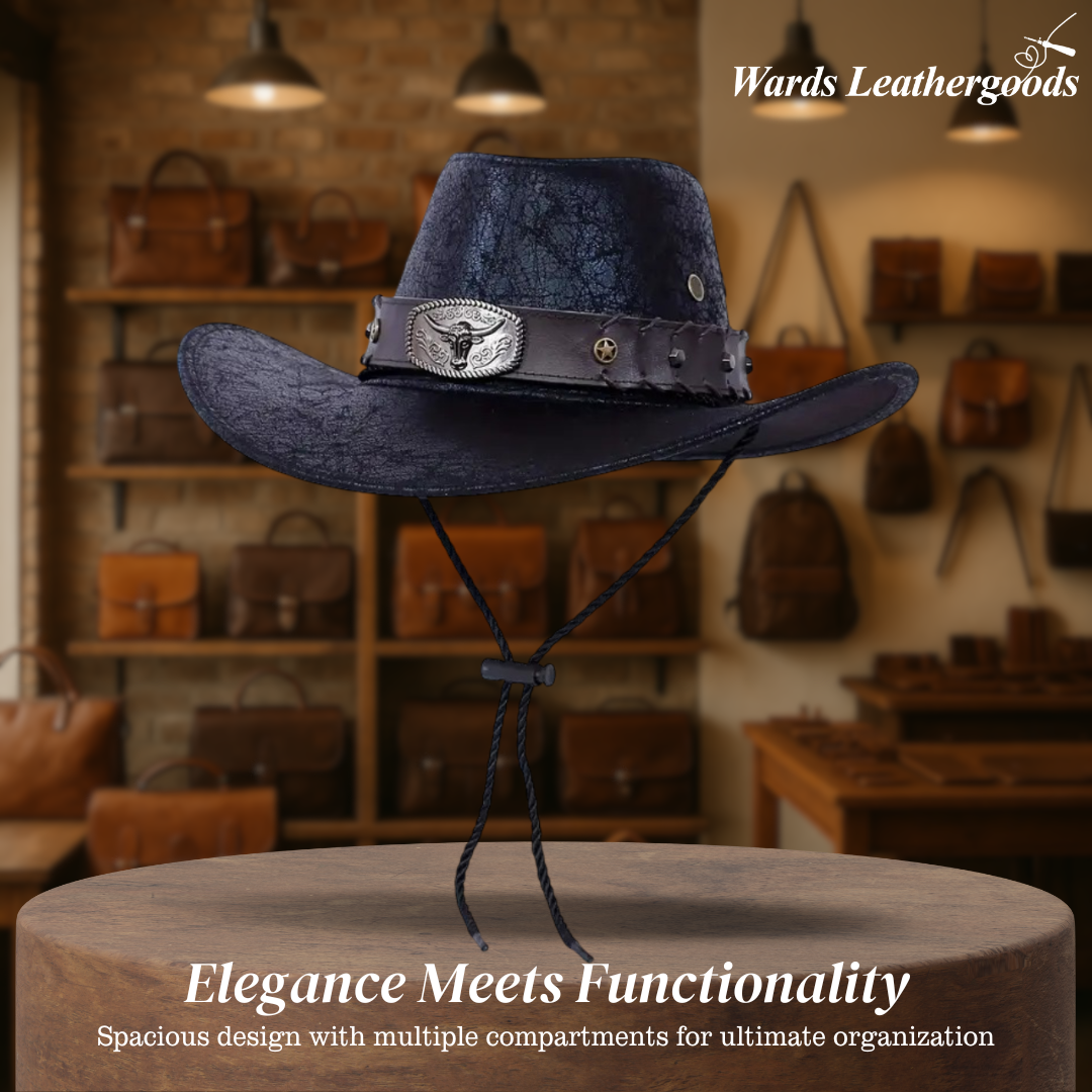 Patrick | Western Cowboy Hat with Bull Buckle