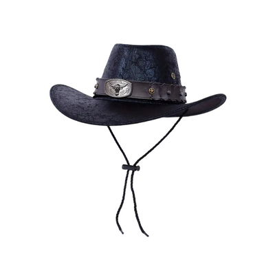 Patrick | Western Cowboy Hat with Bull Buckle