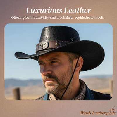 Patrick | Western Cowboy Hat with Bull Buckle