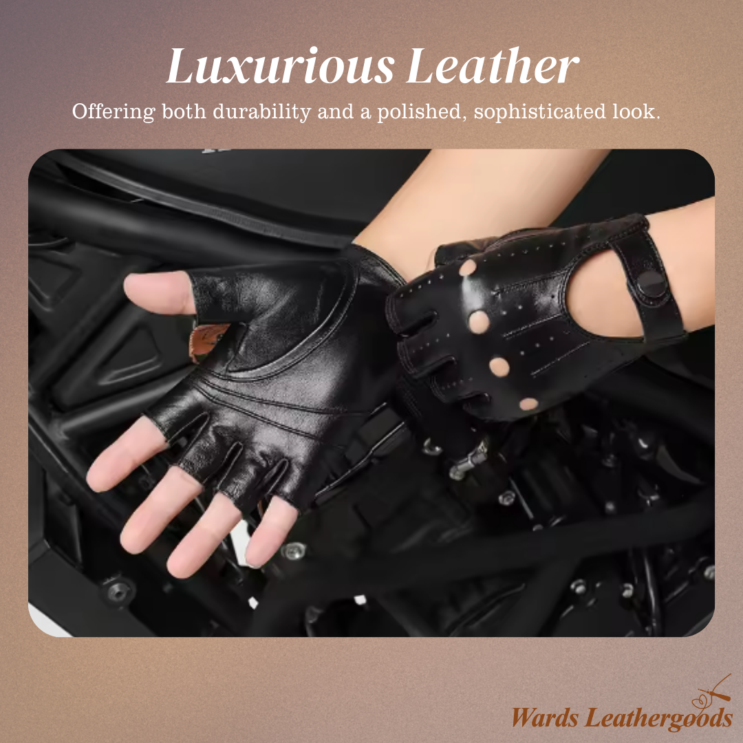 Florian | Perforated Leather Motorcycle Gloves (BUY 1 GET 1 FREE)