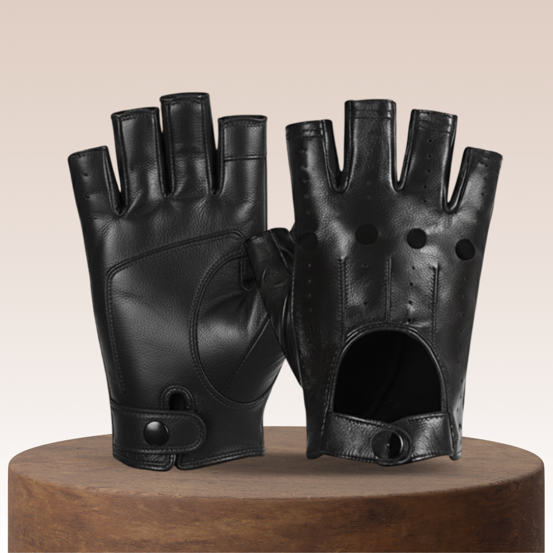Florian | Perforated Leather Motorcycle Gloves (BUY 1 GET 1 FREE)