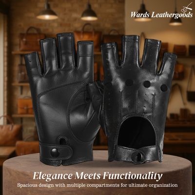 Florian | Perforated Leather Motorcycle Gloves