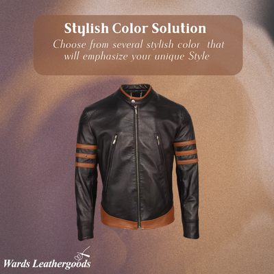 Evan | Men’s Wolverine Motorcycle Leather Jacket