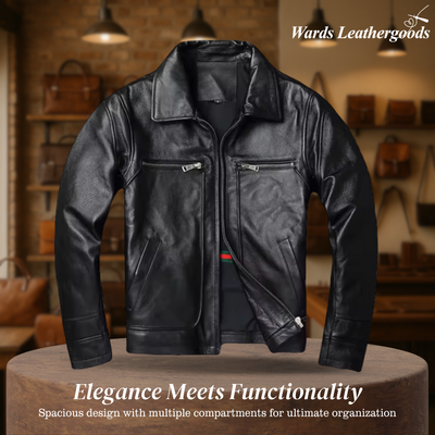 Thomas | Rugged Trucker Style Leather Jacket