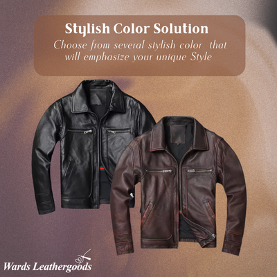 Thomas | Rugged Trucker Style Leather Jacket