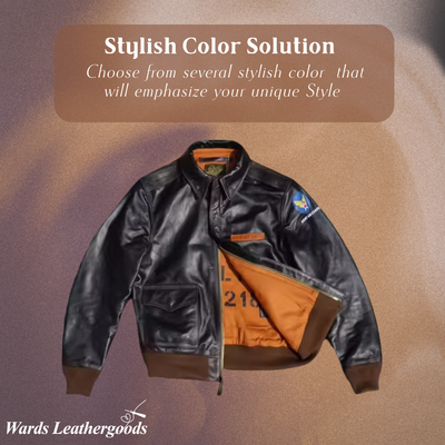 Samuel | Military Style A-2 Flight Leather Jacket