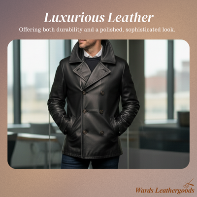Ford | Men's Cowhide Double-Breasted Leather Jacket