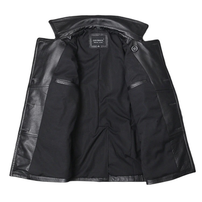 Ford | Men's Cowhide Double-Breasted Leather Jacket