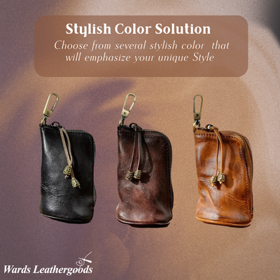 Steve | Leather Zippered Key Holder Wallet (BUY 1 GET 1 FREE)