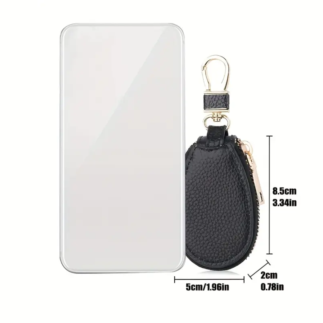 Rufus | Pebble Grain Leather Key Case Holder