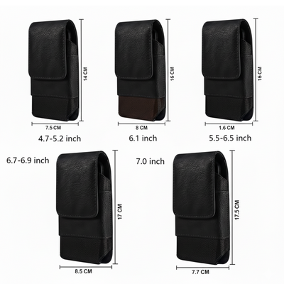 Dimitri | Magnetic Phone Belt Leather Pouch Case