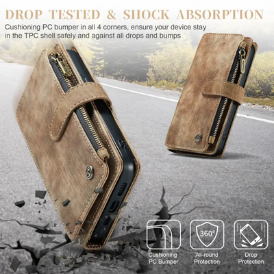 Clement | IPhone Case Leather Wallet with Wrist Strap (BUY 1 GET 1 FREE)