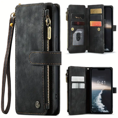 Clement | IPhone Case Leather Wallet with Wrist Strap (BUY 1 GET 1 FREE)
