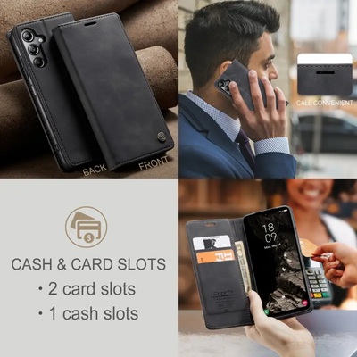 Maurice | Galaxy Convenient Flip Leather Phone Case (BUY 1 GET 1 FREE)