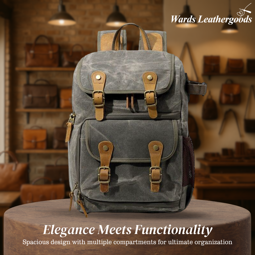 Jerick | Vintage Canvas Camera Backpack
