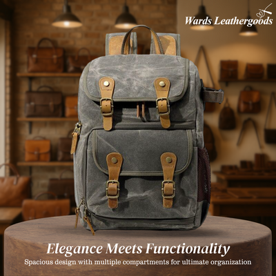 Jerick | Vintage Canvas Camera Backpack