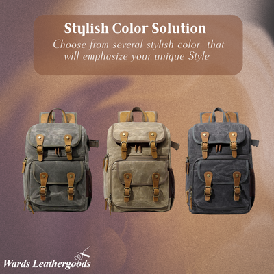 Jerick | Vintage Canvas Camera Backpack