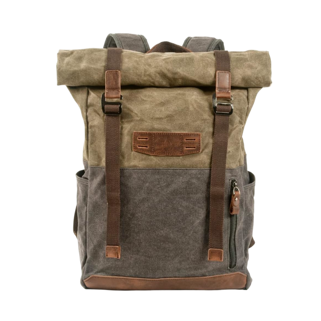 Calvin | Waterproof Canvas Roll-Top Backpack